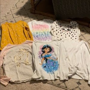 Set of 6 Girls Long Sleeve Shirts